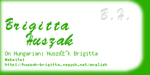 brigitta huszak business card